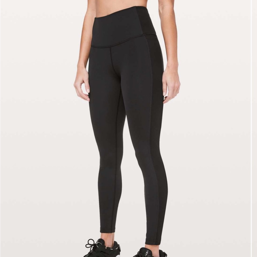 Lululemon - Wunder Under Ribbed High-Rise Tight 28" - Size 6